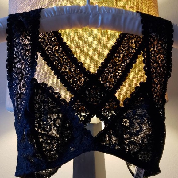 Free People Other - Free People NWOT Black Lace Bralette